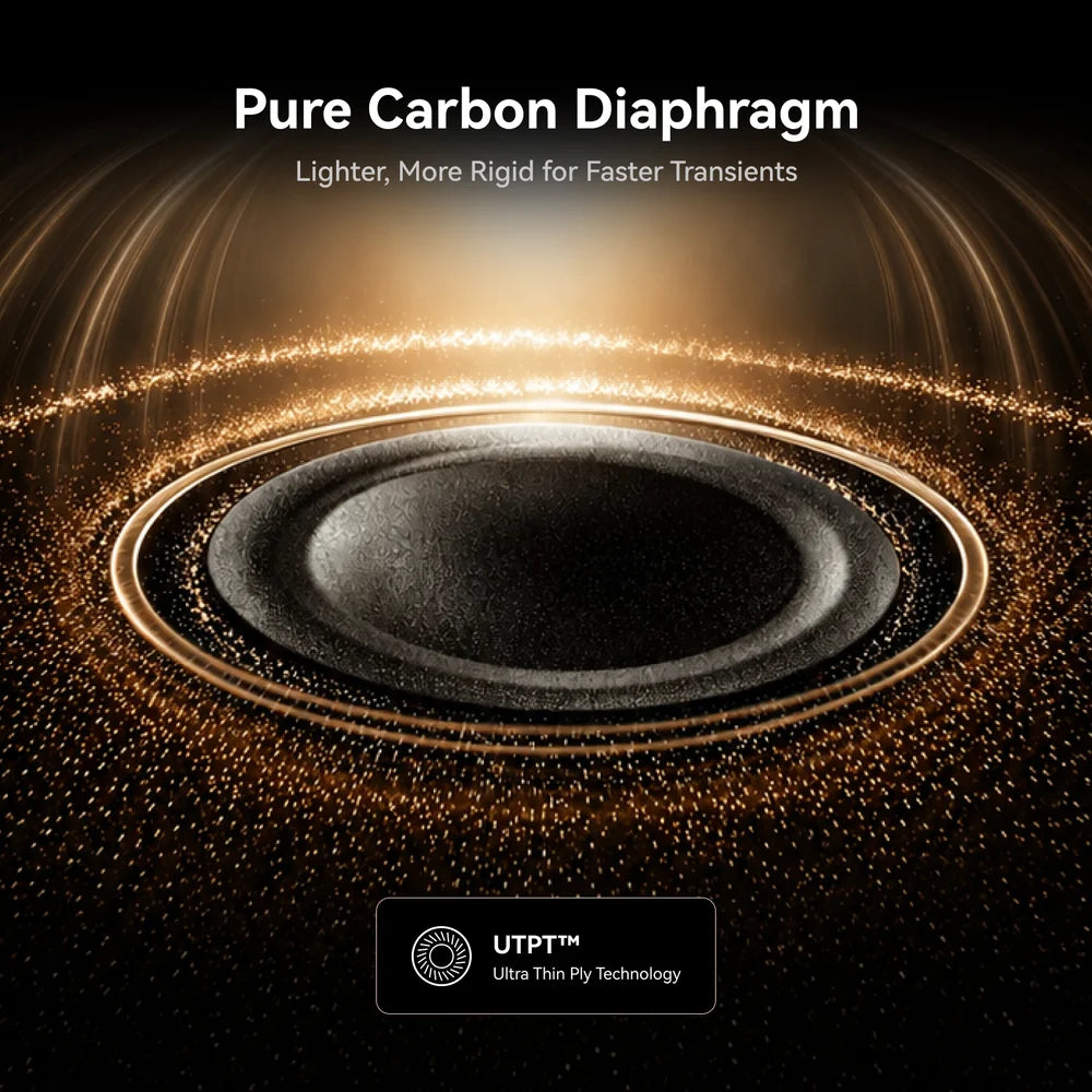Fosi Audio Carbon 12 Pure Carbon Dynamic Driver In-Ear Monitors