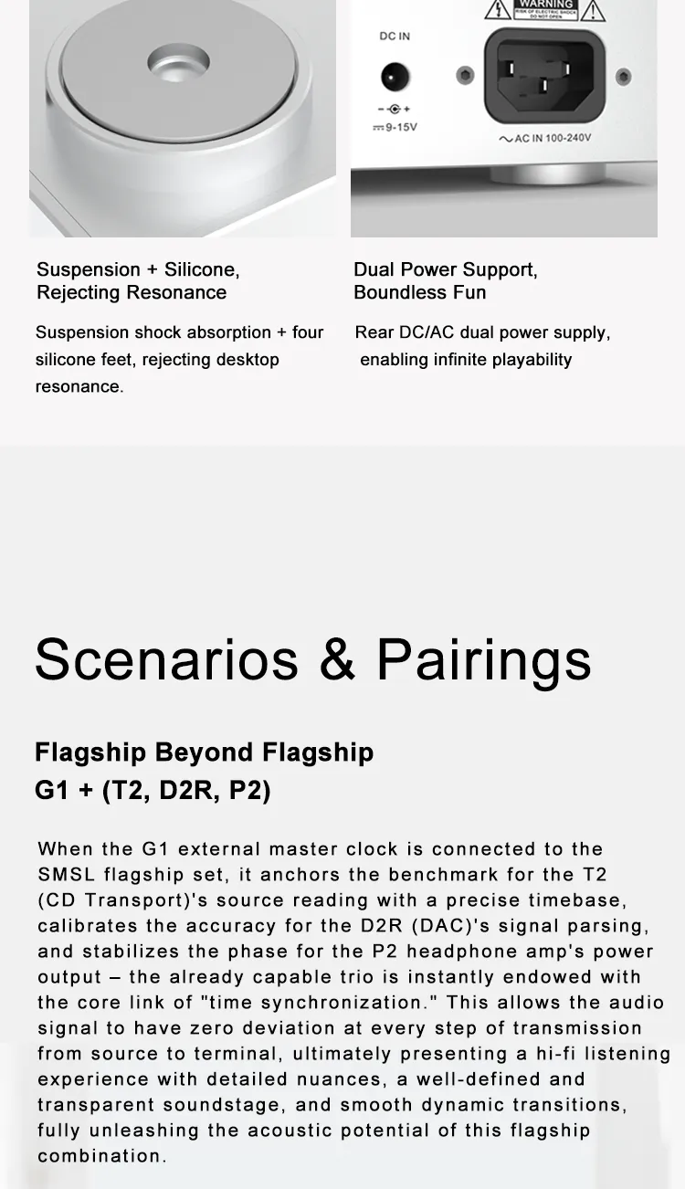 SMSL G1 - External 10Mhz Master Clock Generator for D200 PL200T