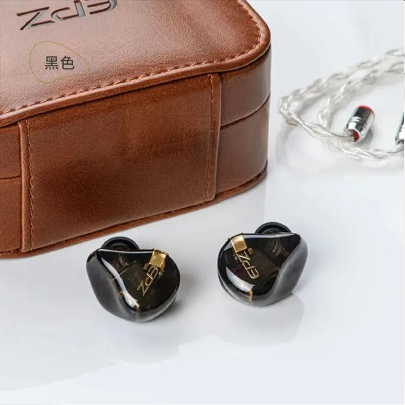 EPZ K5 - 5 Drivers (1DD+4BA) Hybrid In-ear Monitor IEM Earphone 8mm LCP+PU DD 4 Balanced Armatures Detachable Cable