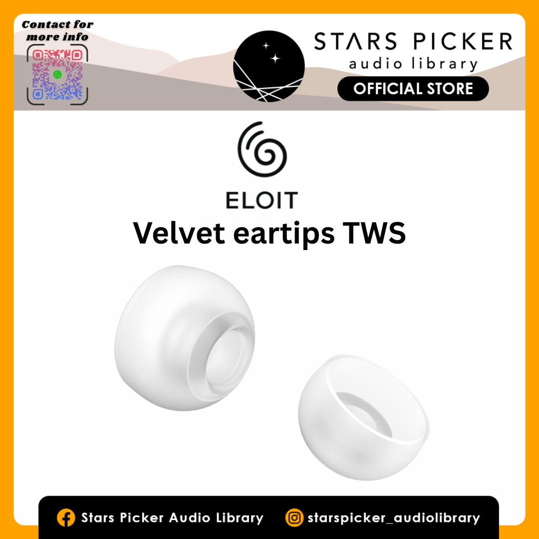 Eloit Divinus Velvet Eartips For TWS For 3mm-5mm Nozzle, Wireless Earbud Eartip Replacement
