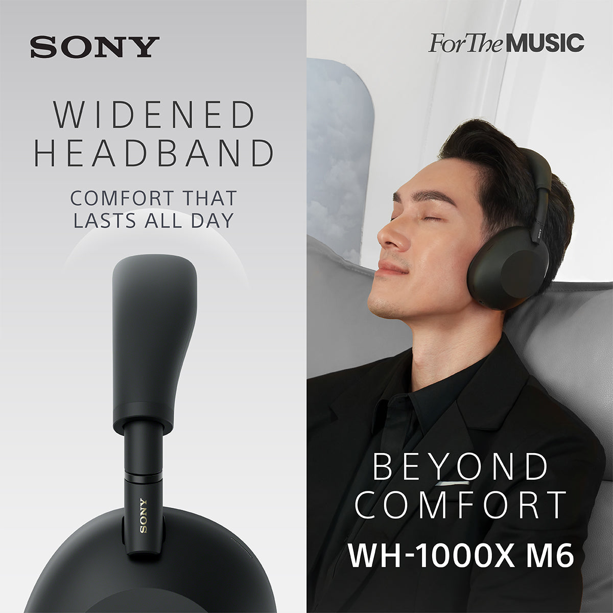 Sony WH-1000XM6 Wireless Headphones | Advanced Noise Cancelling Technology | Comfort design | WH1000XM6