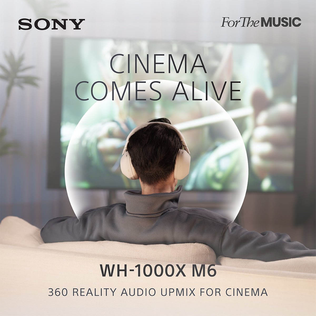 Sony WH-1000XM6 Wireless Headphones | Advanced Noise Cancelling Technology | Comfort design | WH1000XM6