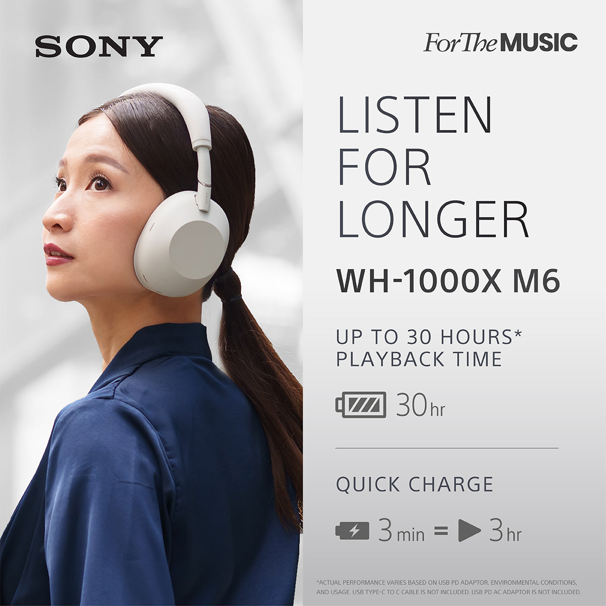 Sony WH-1000XM6 Wireless Headphones | Advanced Noise Cancelling Technology | Comfort design | WH1000XM6