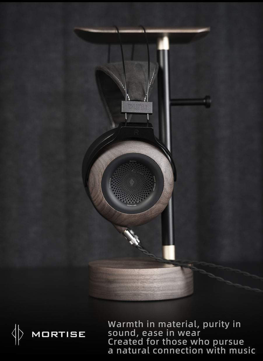 DUNU Mortise | Natural Wooden Open-Back Dynamic Headphones | Carbon Fiber Diaphragm Driver