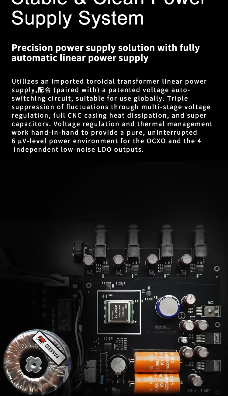 SMSL G1 - External 10Mhz Master Clock Generator for D200 PL200T