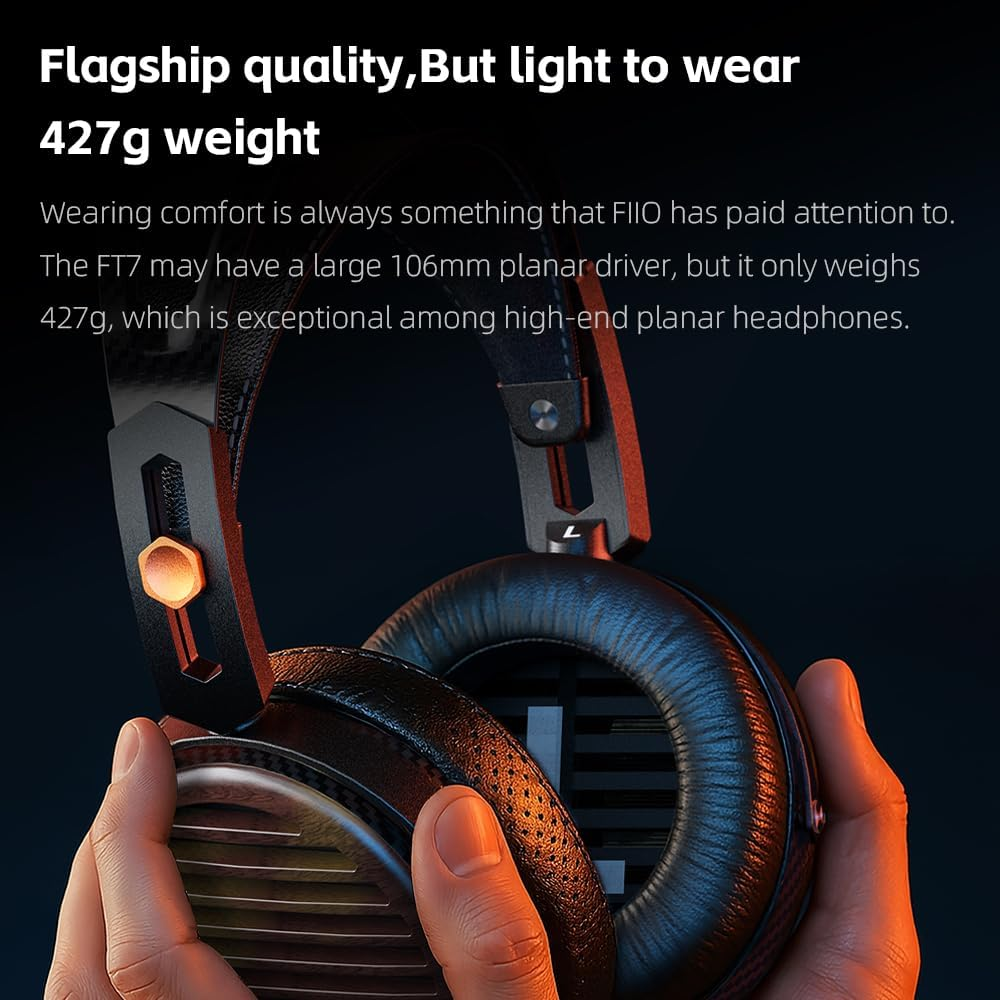 FiiO FT7 106mm Open Back Planar Magnetic Driver Headphone