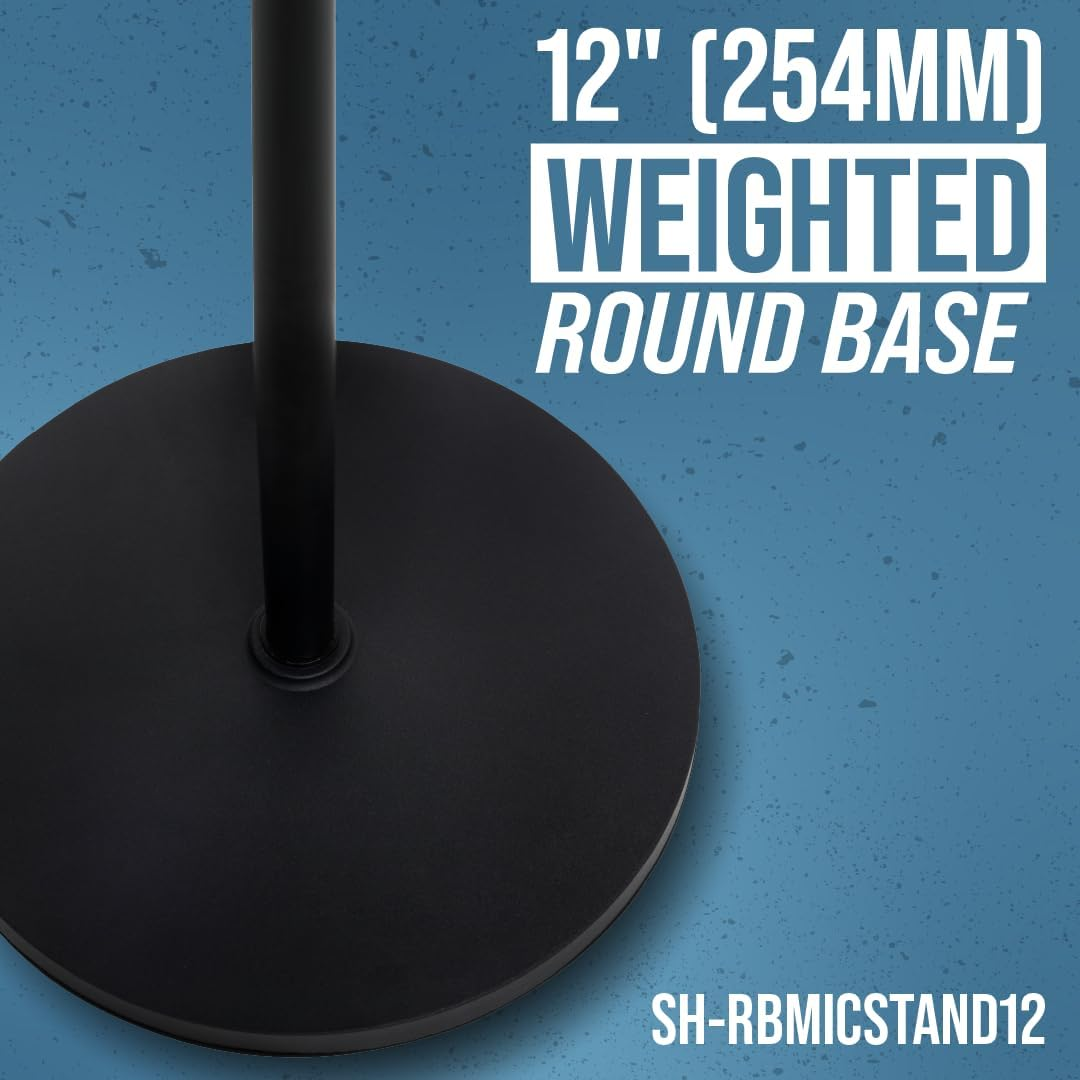 Shure by Gator SH-RBMICSTAND12 12" Round Base Mic Stand