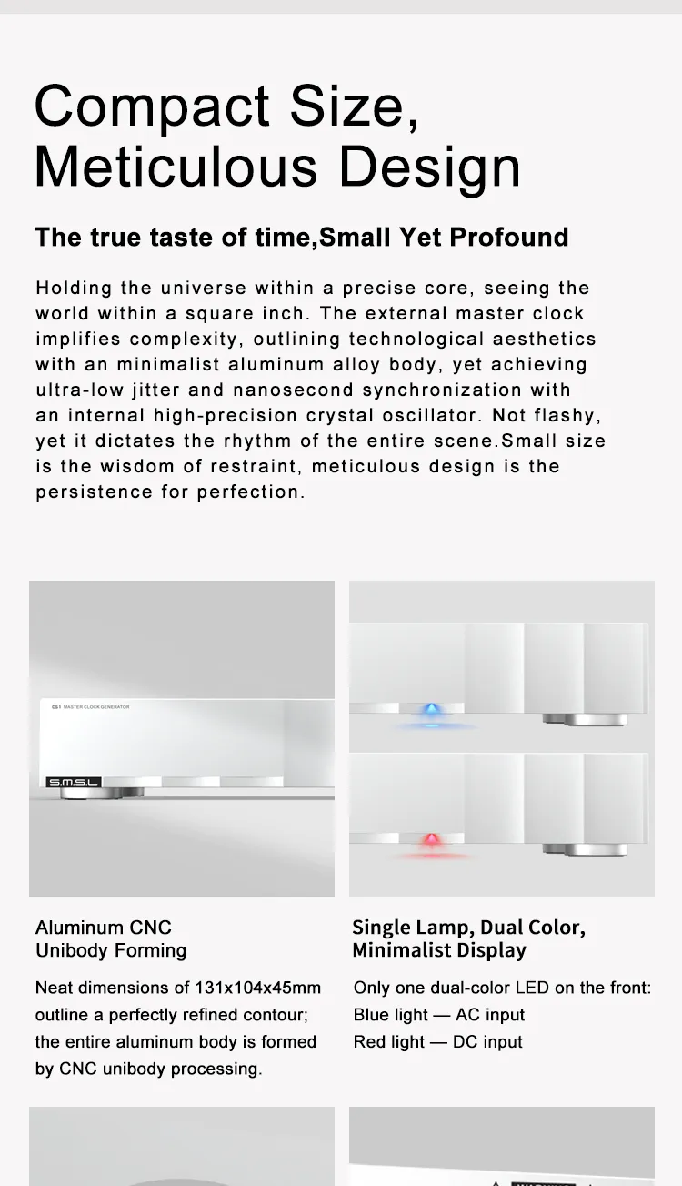 SMSL G1 - External 10Mhz Master Clock Generator for D200 PL200T