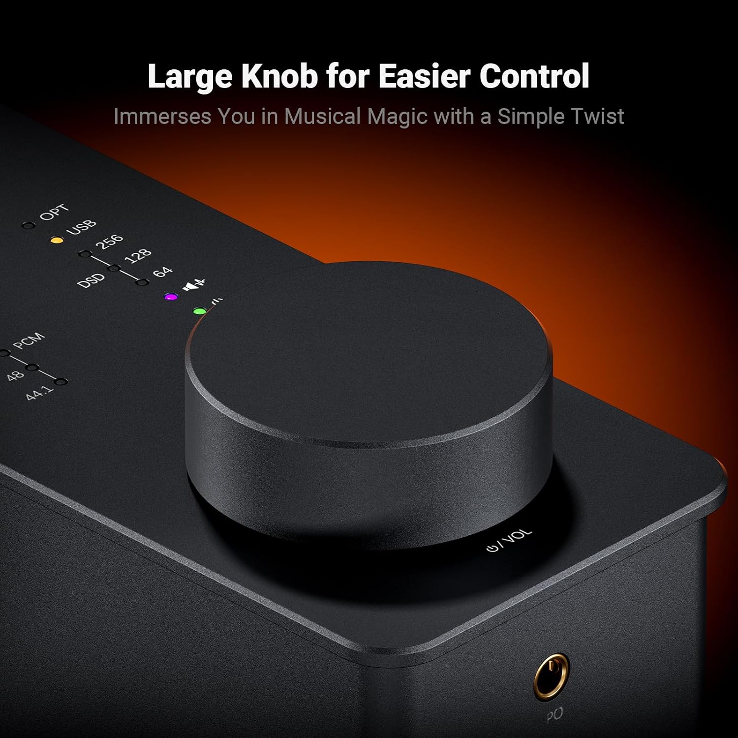 Fosi Audio SK02 ES9038Q2M Desktop DAC and Headphone Amplifier