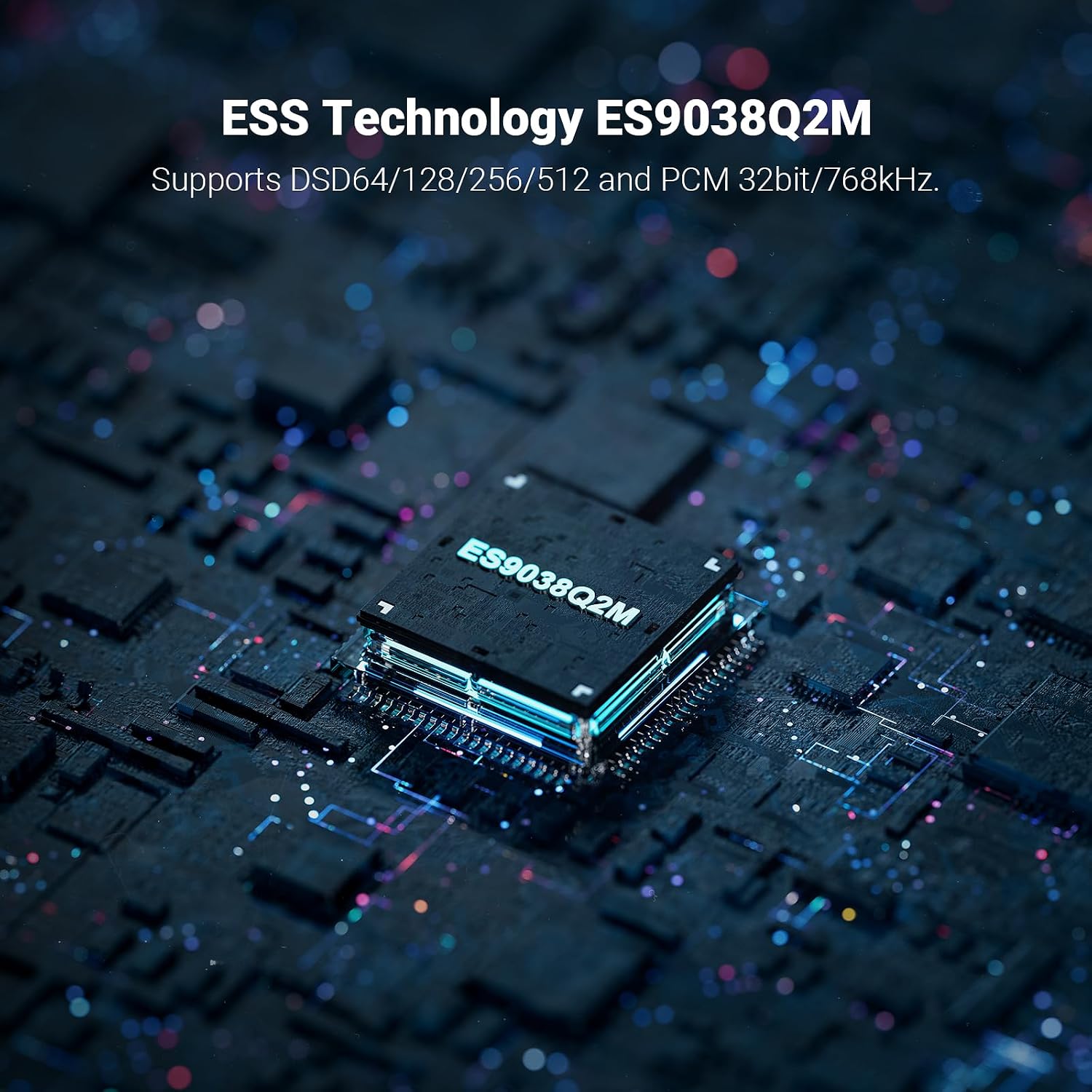Fosi Audio DS1 ES9038Q2M Portable USB DAC and Headphone Amplifier