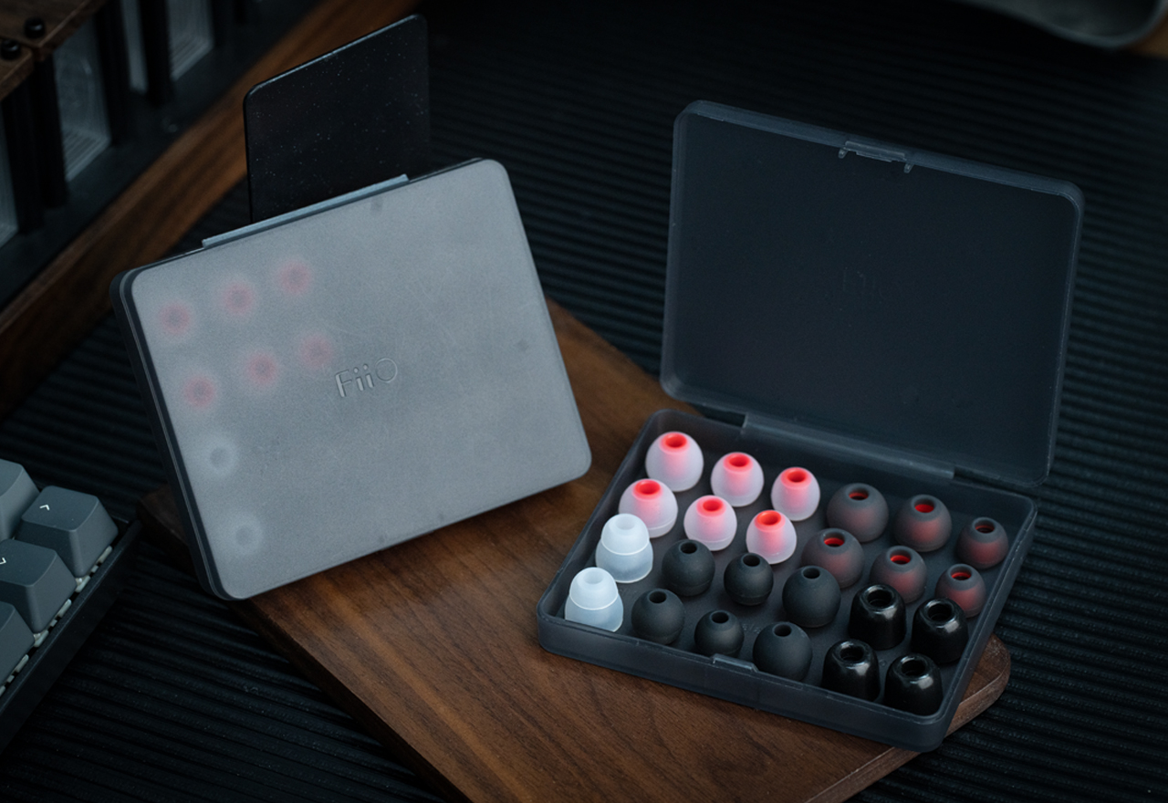 Fiio HS19 | Replacement IEM earphone eartips ear tips set with storage case