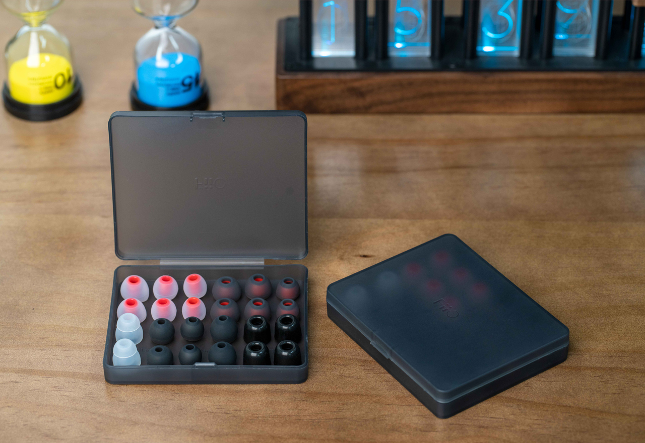Fiio HS19 | Replacement IEM earphone eartips ear tips set with storage case