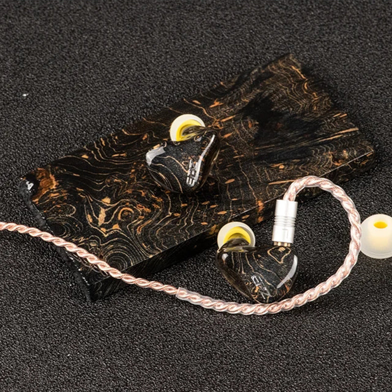 EPZ K5 - 5 Drivers (1DD+4BA) Hybrid In-ear Monitor IEM Earphone 8mm LCP+PU DD 4 Balanced Armatures Detachable Cable