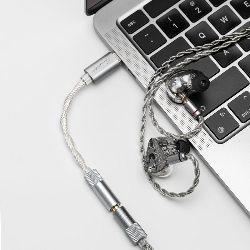 Moondrop Echo A / B - 32Bit/384kHz Portable USB DAC & AMP with MIC & Balanced Output, DSP