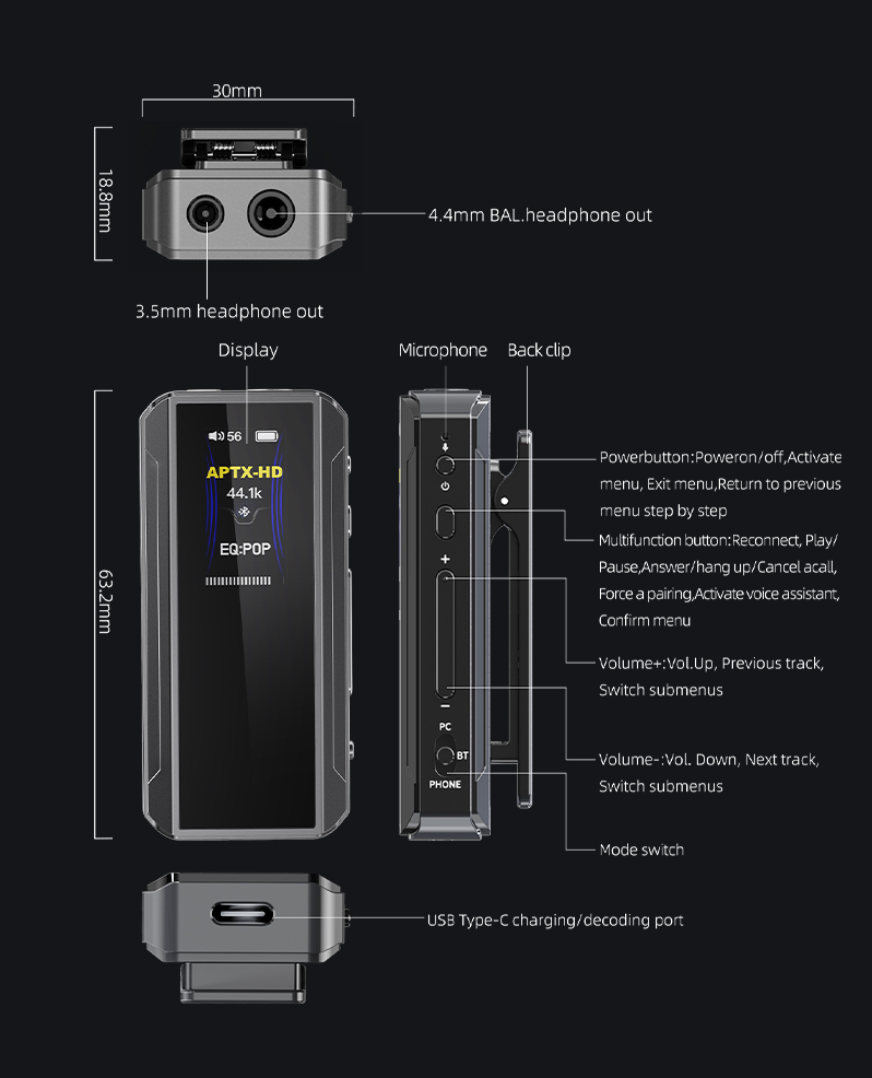 FIIO BTR13 Portable Bluetooth DAC and Headphone Amplifier