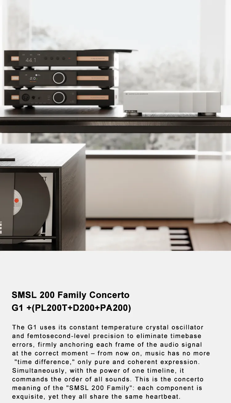 SMSL G1 - External 10Mhz Master Clock Generator for D200 PL200T