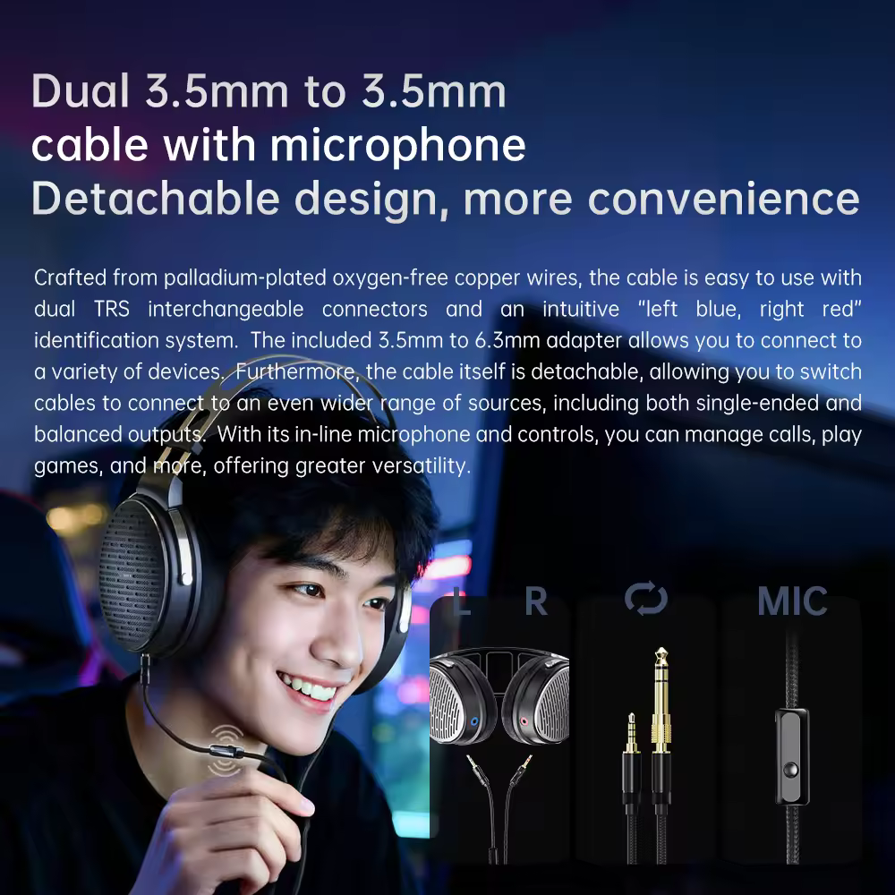 FiiO Jade Audio JT3 Over-Ear Headphone | 50mm Dynamic Driver |