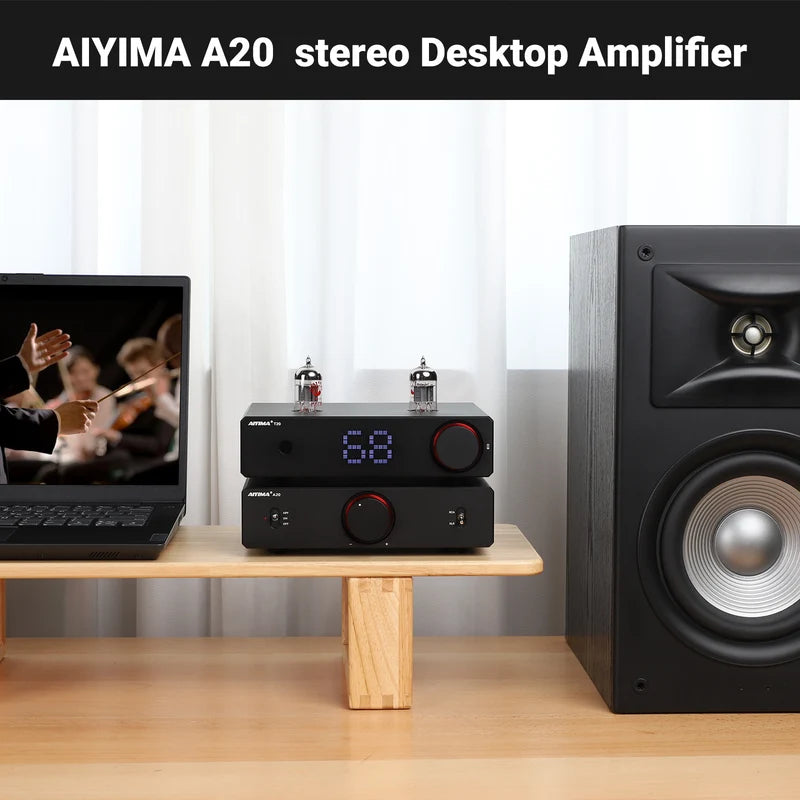 AIYIMA A20 Balanced Stereo Hi-Fi Speaker power amplifier passive speakers UK plug