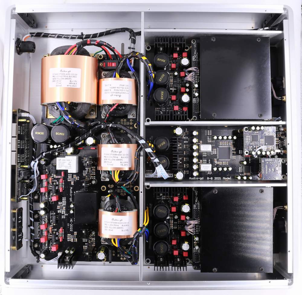 Audio-GD R-8HE MK3 / R8HE MK3 True Balanced Full Discrete R2R Ladder Desktop DAC with Regenerative Power Supply