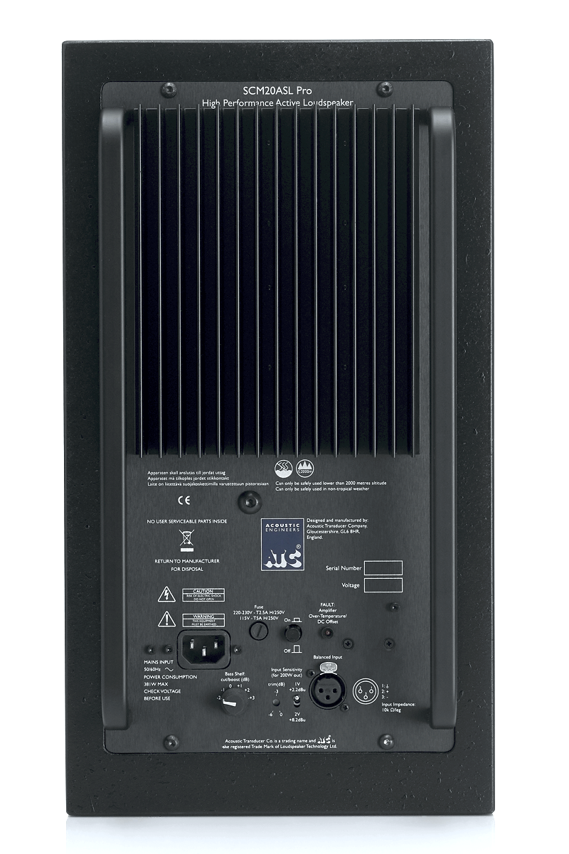ATC Loudspeakers SCM20ASL Pro V2 2-Way Active Studio Monitor (Pairs) Made in England