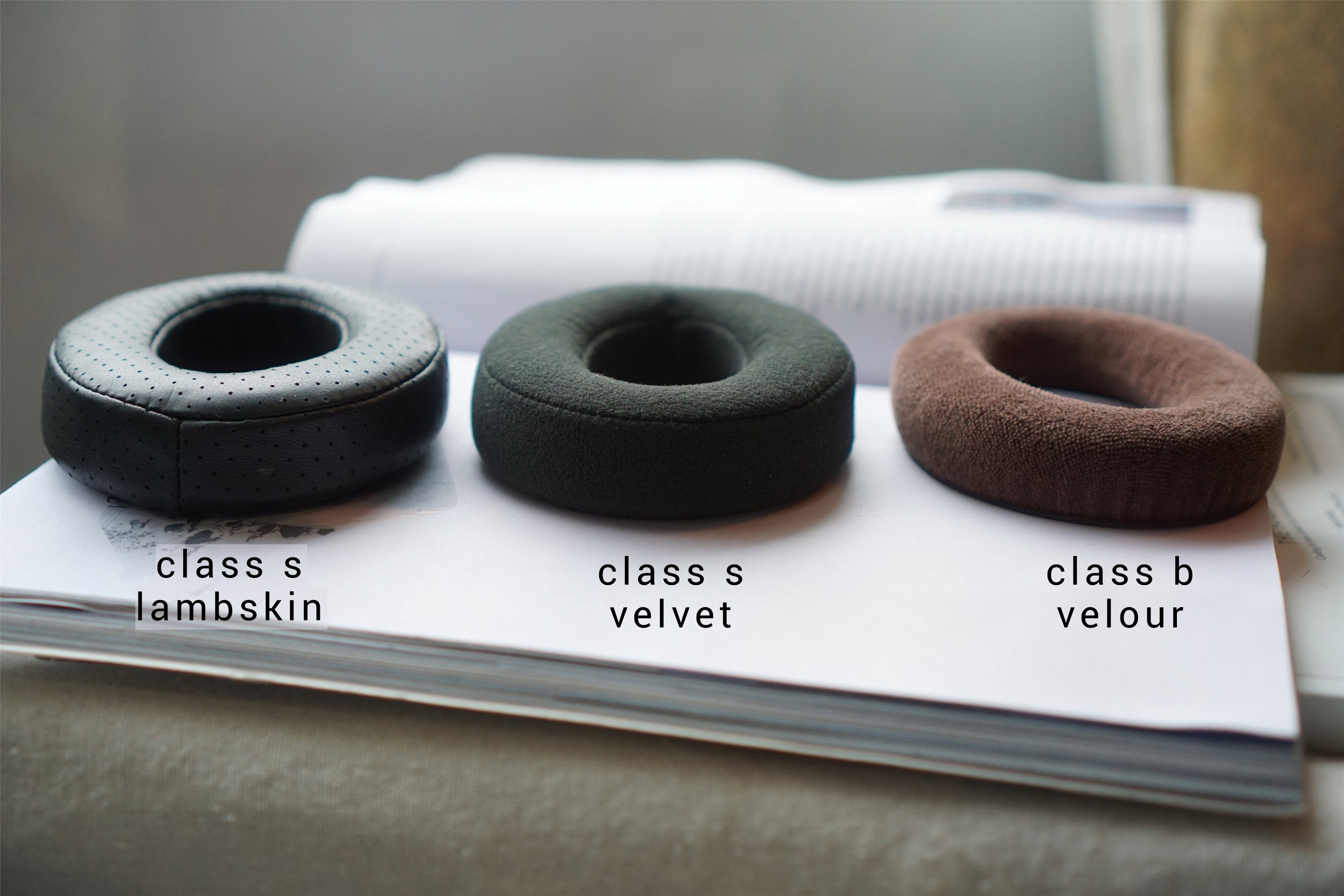 (Class S Lambskin / S Velvet / B Velour) Sennheiser HD595 / HD598 / HD559 / HD569 / HD599 3rd Party Replacement Earpads