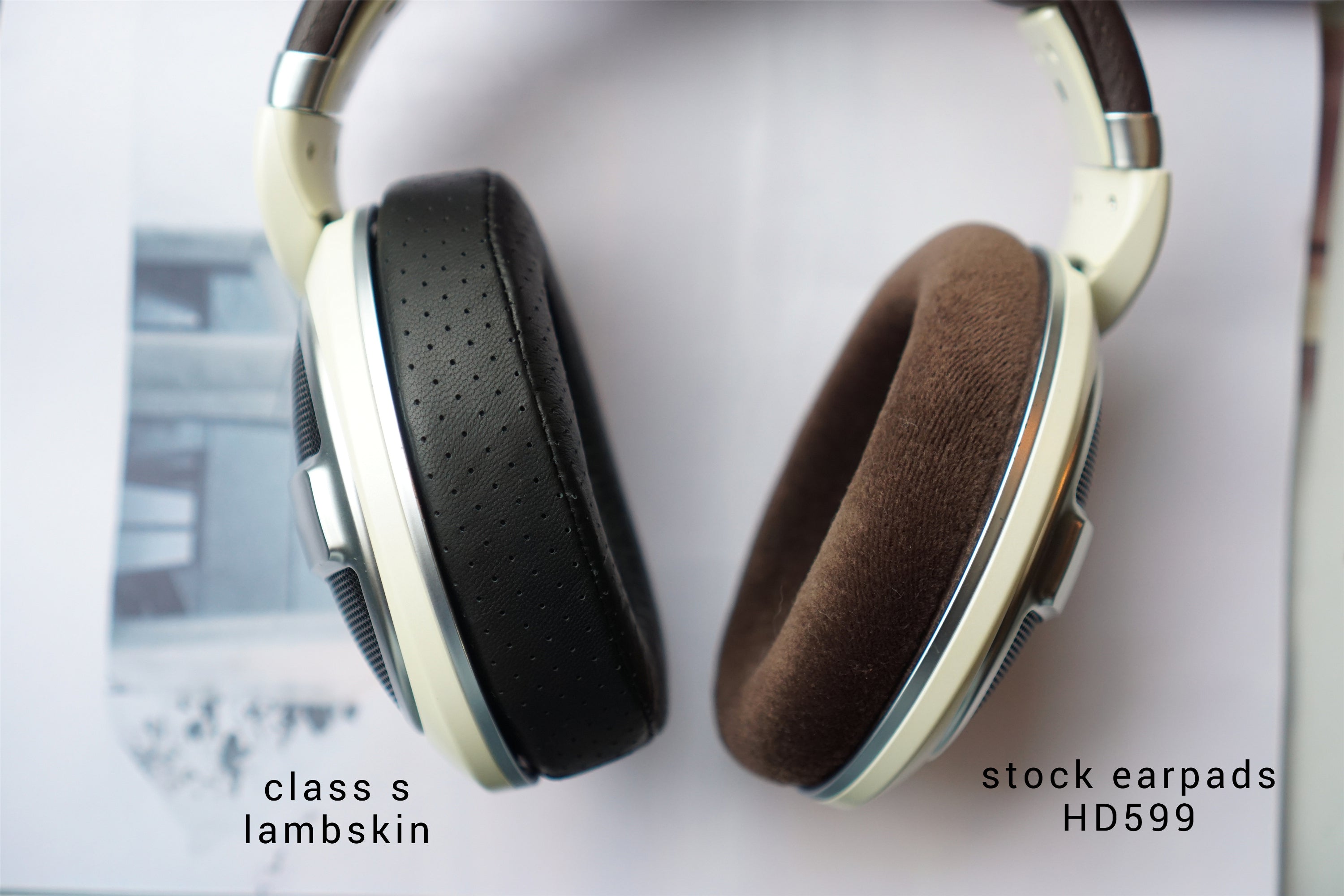 (Class S Lambskin / S Velvet / B Velour) Sennheiser HD595 / HD598 / HD559 / HD569 / HD599 3rd Party Replacement Earpads
