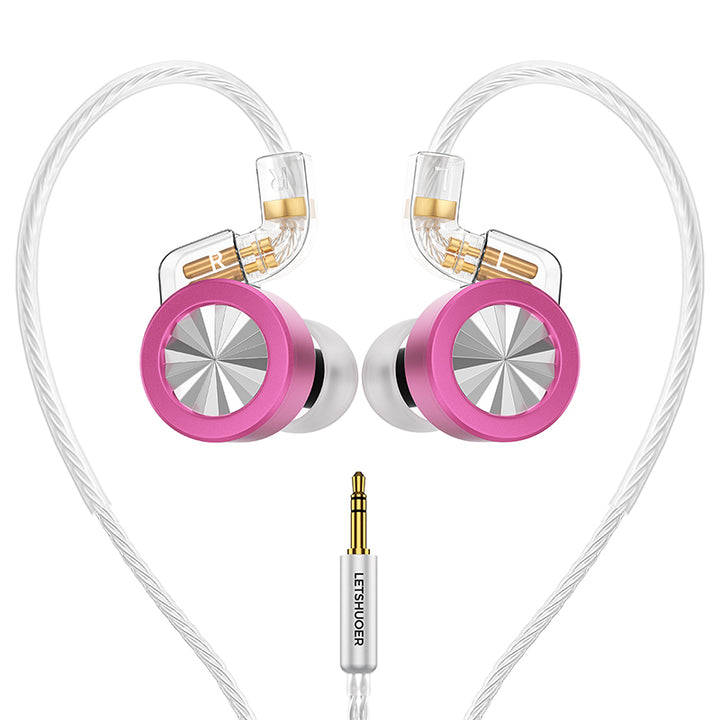 Letshuoer D02 - Hifi IEM Wired In-Ear Monitors (IEM) | 11mm Dual Magnetic Circuit Earphones |