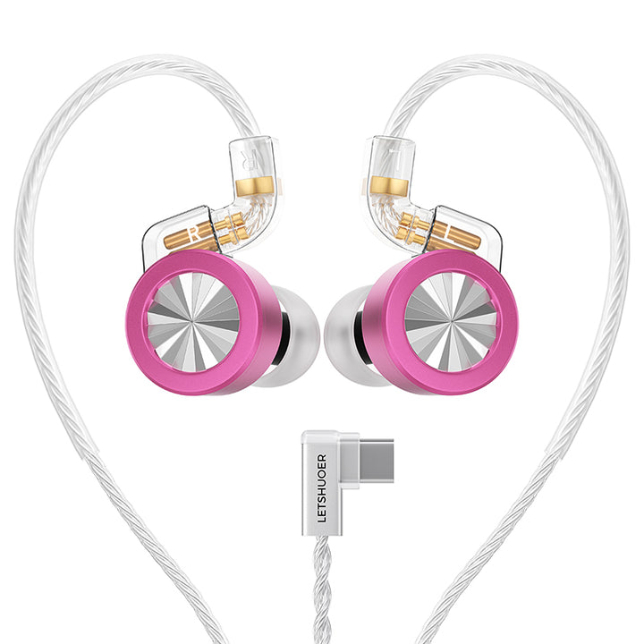 Letshuoer D02 - Hifi IEM Wired In-Ear Monitors (IEM) | 11mm Dual Magnetic Circuit Earphones |