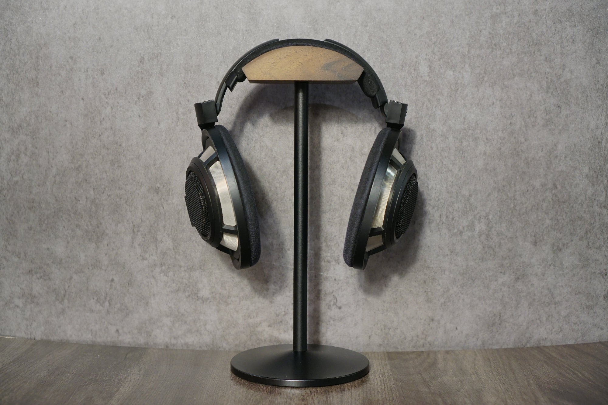 SP Ark Headphone Stand (Class S) - Solid Wood Hanger & Base with Aluminum Pole