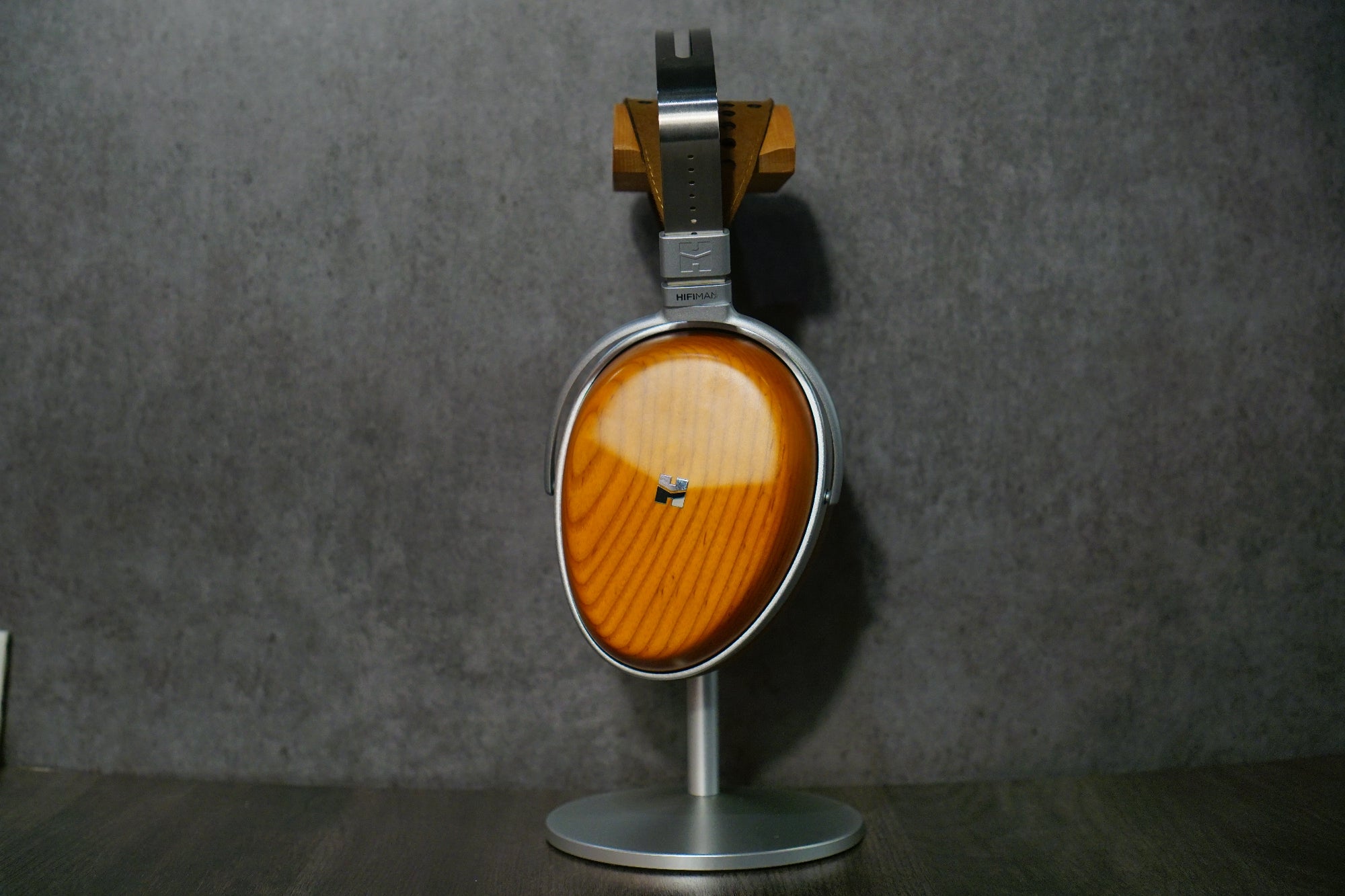 SP Ark Headphone Stand (Class S) - Solid Wood Hanger & Base with Aluminum Pole