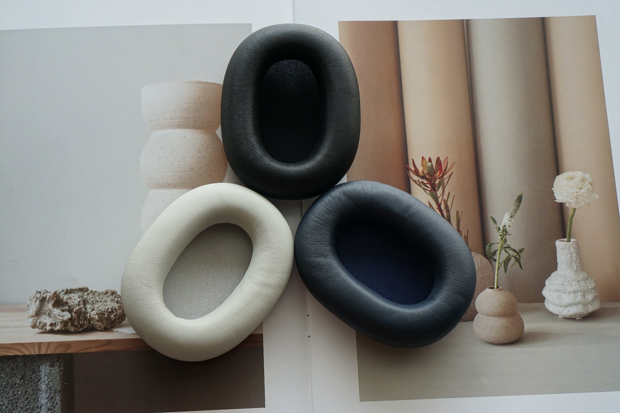 (Class A Lambskin) Earpads for Sony WH-1000XM6 Lambskin Leather Aftermarket Sony Replacement Earpads