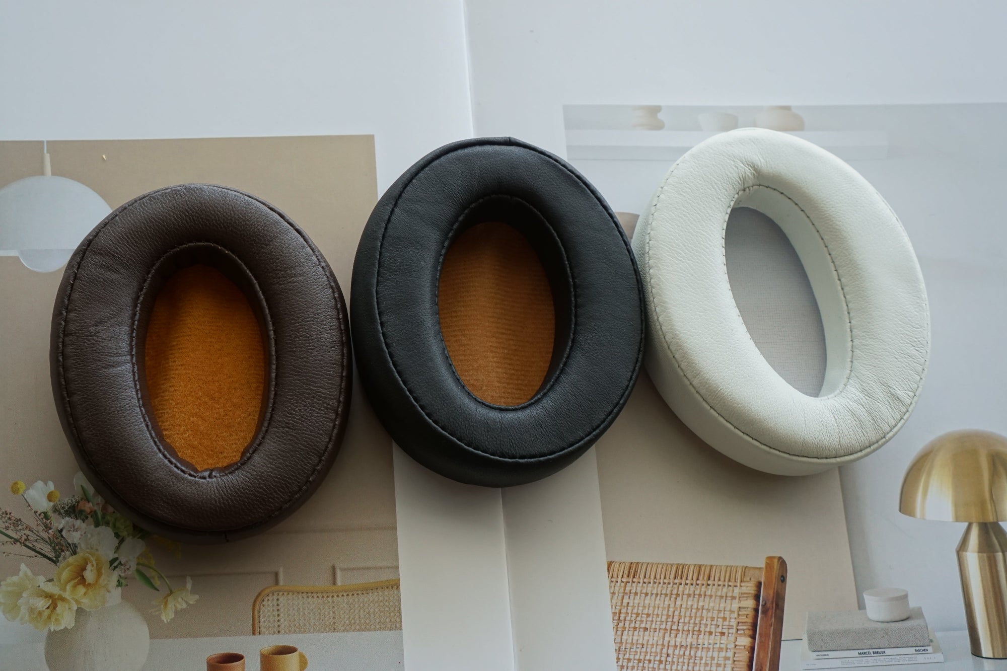 (Class A Lambskin) Earpads for Sennheiser Momentum 2.0 Lambskin Leather Replacement Earpad with Bracket & Filter