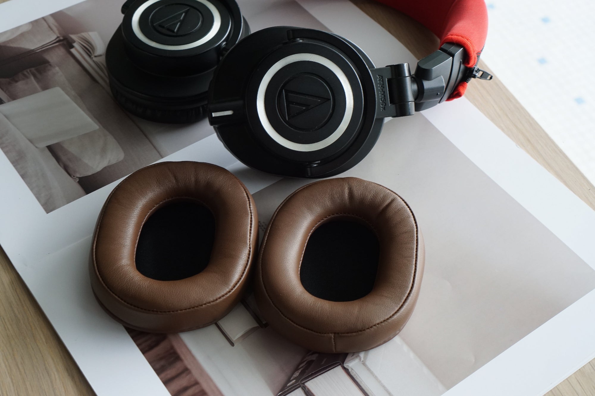 (Class B Lambskin) Earpads for Audio Technica ATH M series - M20X / M30X / M40X / M50X / MSR7