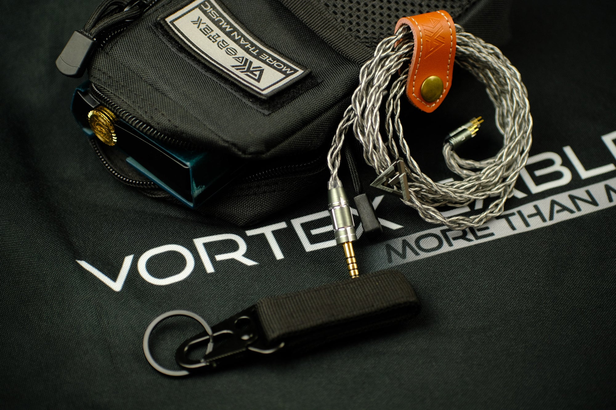 Vortex Cables IRIS - Litz Type 7 Helix Structure IEM Upgrade Cable with Side Carry Pouch