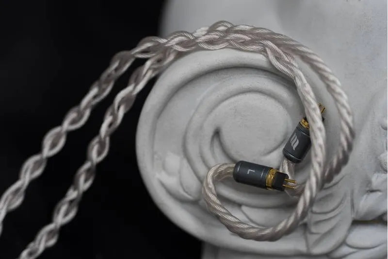 Effect Audio CADMUS 8W - Signature Series Premium UP-OCC Silver Plated Copper Litz Cable ConX Interchangeable Connector