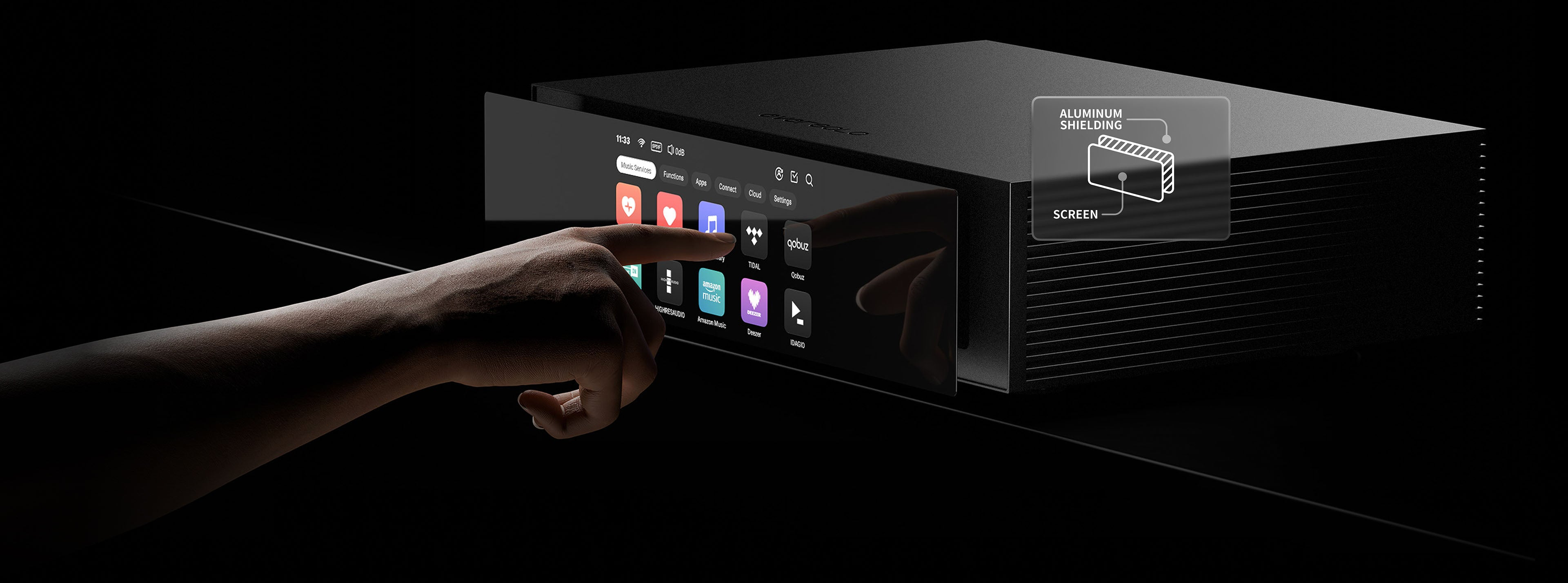 Eversolo T8 Music Streamer Transport with Remote | Dual Femtosecond Clocks, Fully Electrical Isolation Output