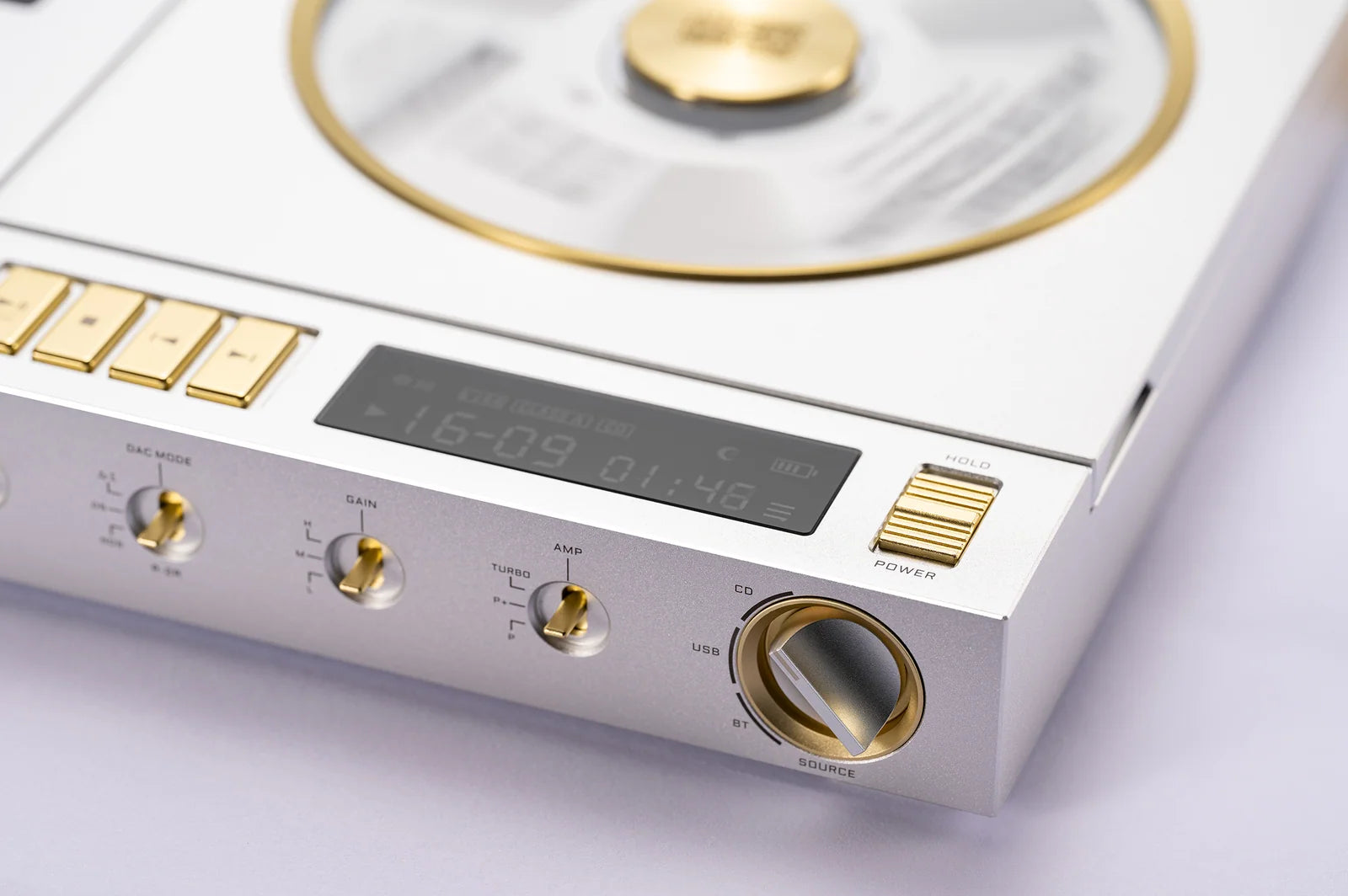 EvoAria Evo Era Portable CD Player All-In-One DAC Headphone Amplifier bluetooth lineout