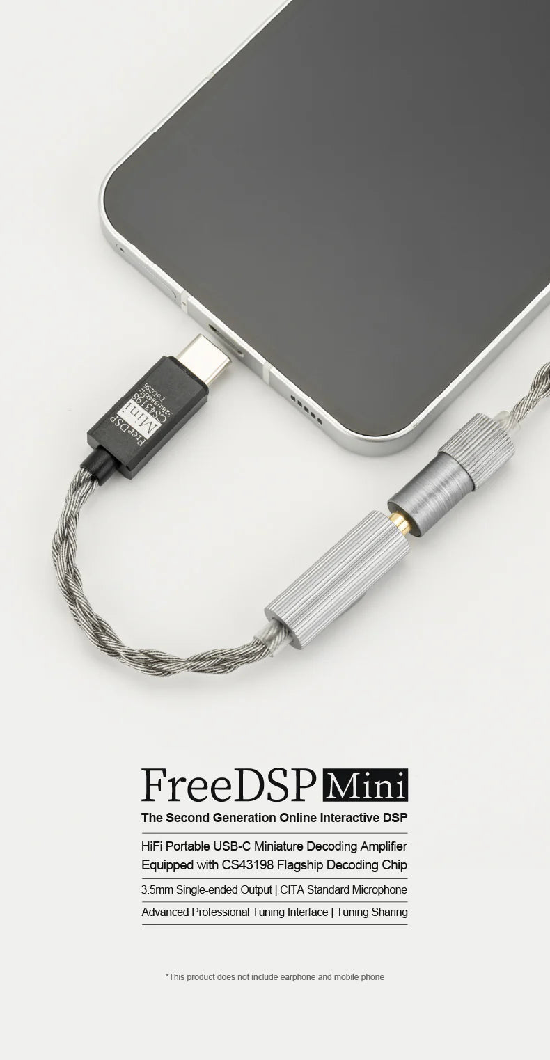 Moondrop Free DSP Mini CS43198 Portable USB DAC/AMP dongle