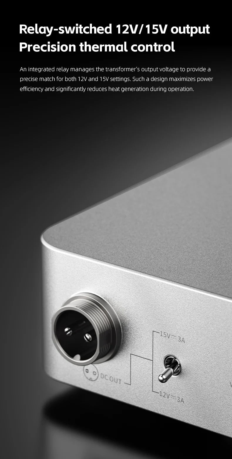 FiiO DARKSIDE PRO Low-Noise Regulated Linear Power Supply | 75W Power & Dual High Current MOSFET