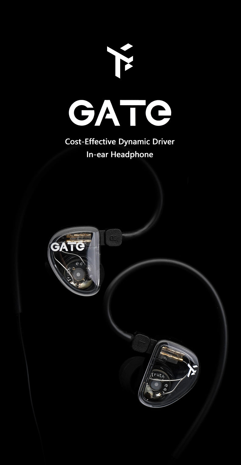 TRUTHEAR GATE In-ear Monitors | 10mm Dynamic Driver IEM | Budget Gaming Earphones