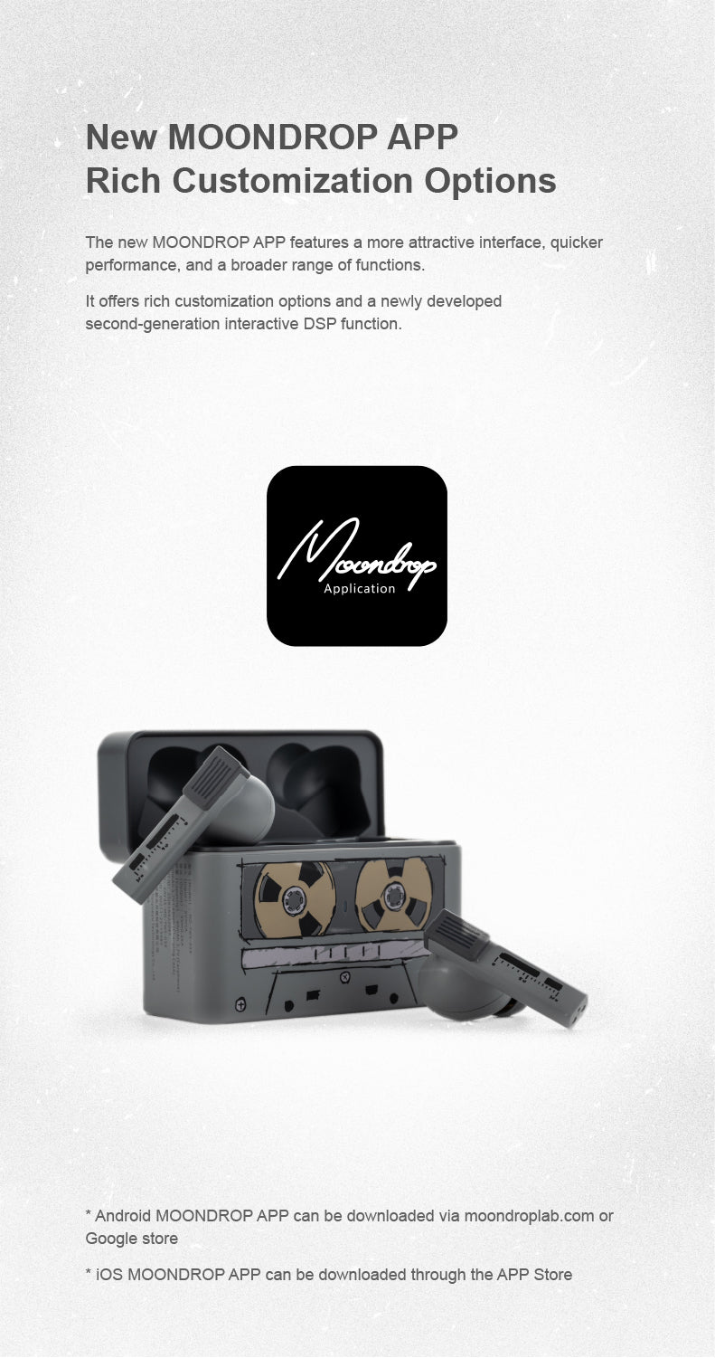 Moondrop GOLDEN AGES 2 - Bluetooth True Wireless TWS with 13mm Planar Magnetic Driver