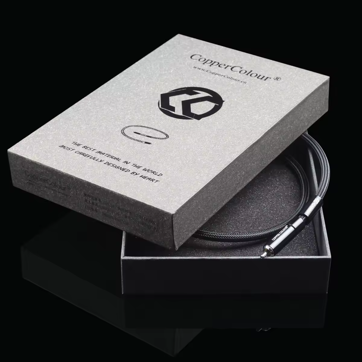 Copper Colour Gamma - Coaxial Cable Silver Plated OCC Copper Digital Cable for HIFI & Home Theater
