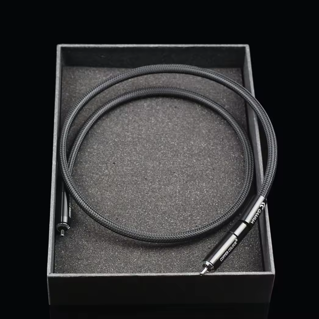 Copper Colour Gamma - Coaxial Cable Silver Plated OCC Copper Digital Cable for HIFI & Home Theater