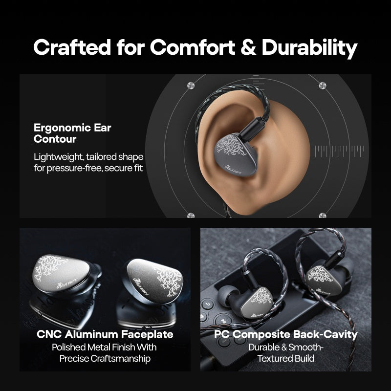 Kiwi Ears Cadenza II (2026 version) 10mm Titanium DD with KARS 2.0 In-Ear Monitors IEM Cadenza 2