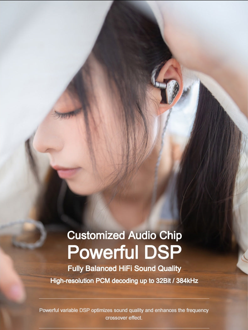 Moondrop May | 2 drivers sapphire dynamic driver + 6mm annular planar magnetic driver IEM