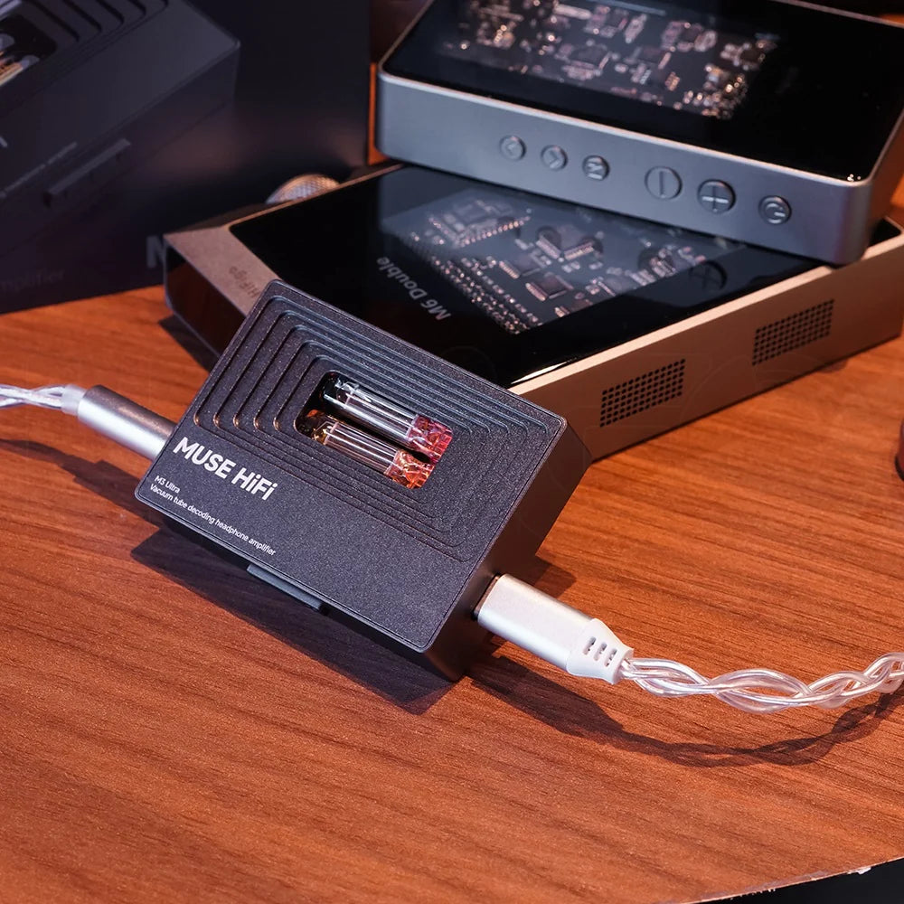 Muse HiFi M3 Ultra - Portable Tube DAC Headphone Amplifier JAN6418 tubes