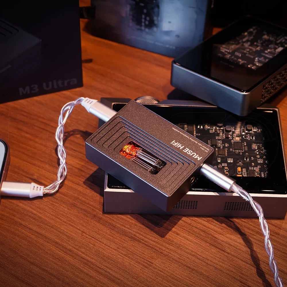 Muse HiFi M3 Ultra - Portable Tube DAC Headphone Amplifier JAN6418 tubes