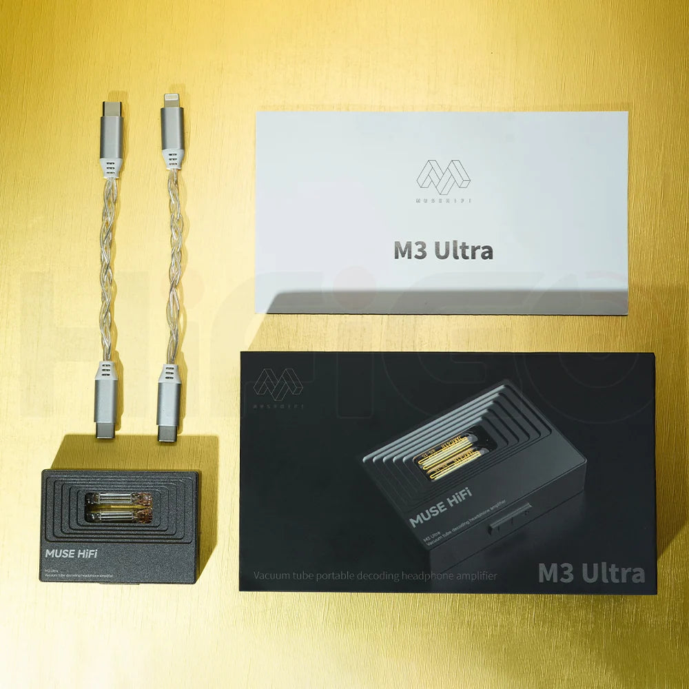 Muse HiFi M3 Ultra - Portable Tube DAC Headphone Amplifier JAN6418 tubes