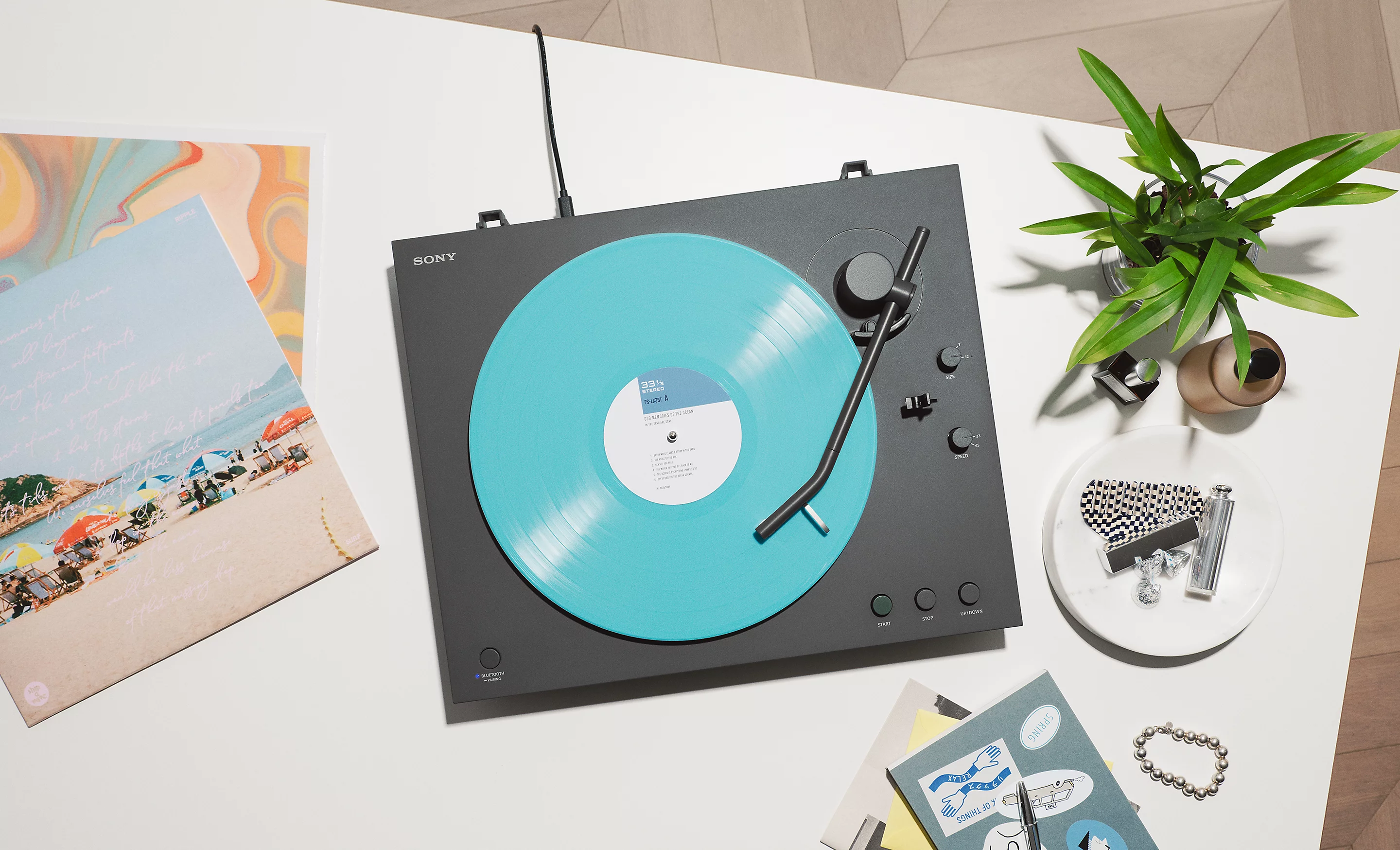 Sony PS-LX3BT Fully Auto Turntable | Built in Phono EQ | Bluetooth | USB Music Ripping |
