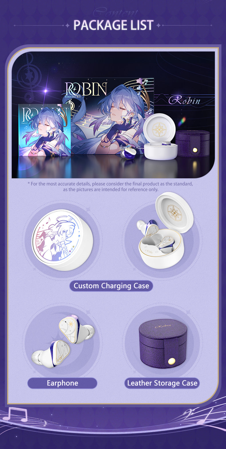 MOONDROP x Honkai Star Rail - ROBIN True Wireless Stereo TWS Earbud (ENG)